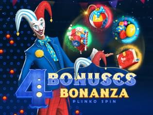 4 Bonuses Bonanza Plinko Spin